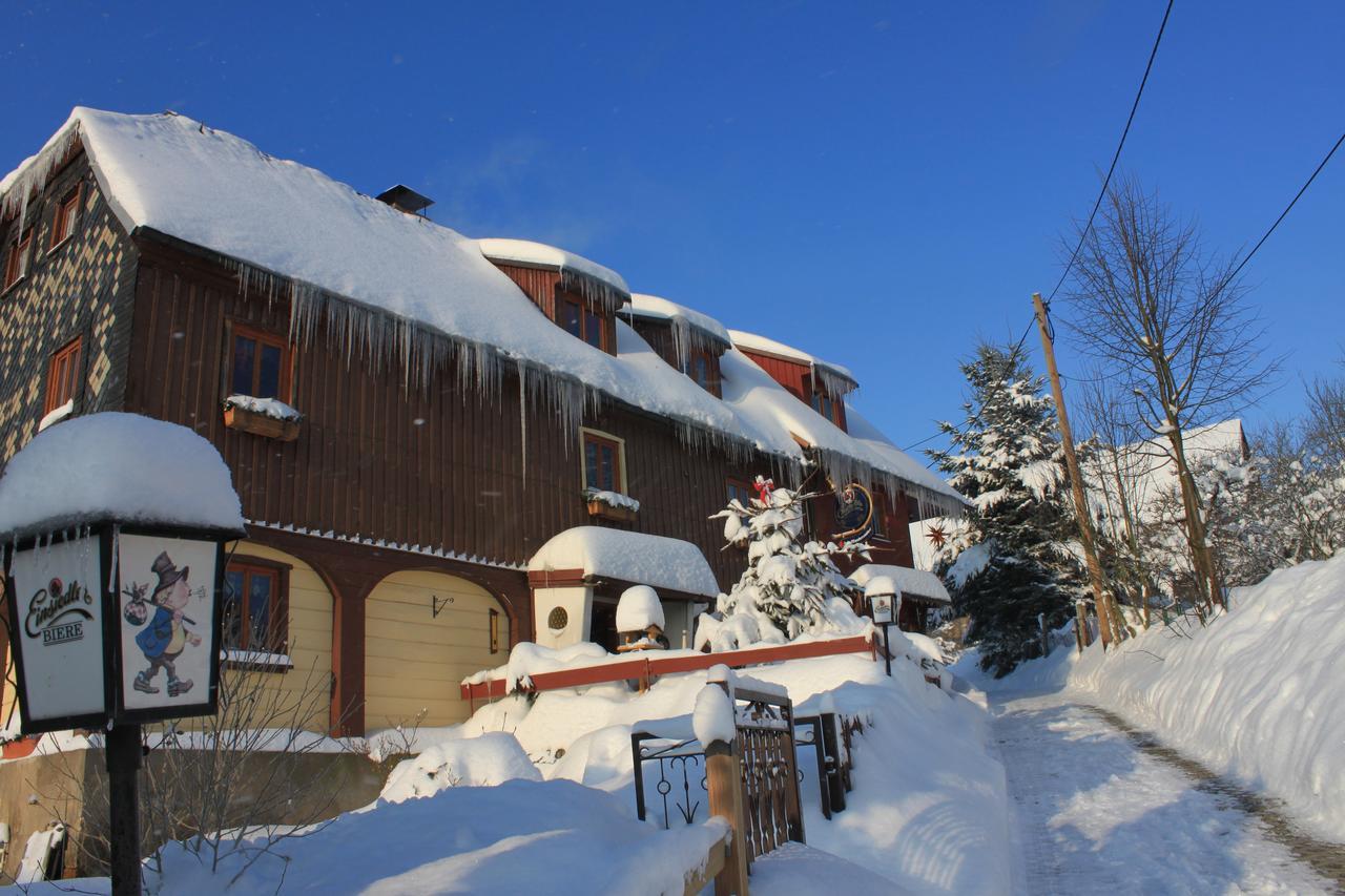 Gasthaus "Zum Wanderstuebel" 힌테르헤름스도르프 외부 사진